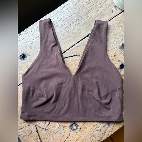 Free People Better Better Crop Brown V-Neck Top Tank Bra - Picture 6 of 6